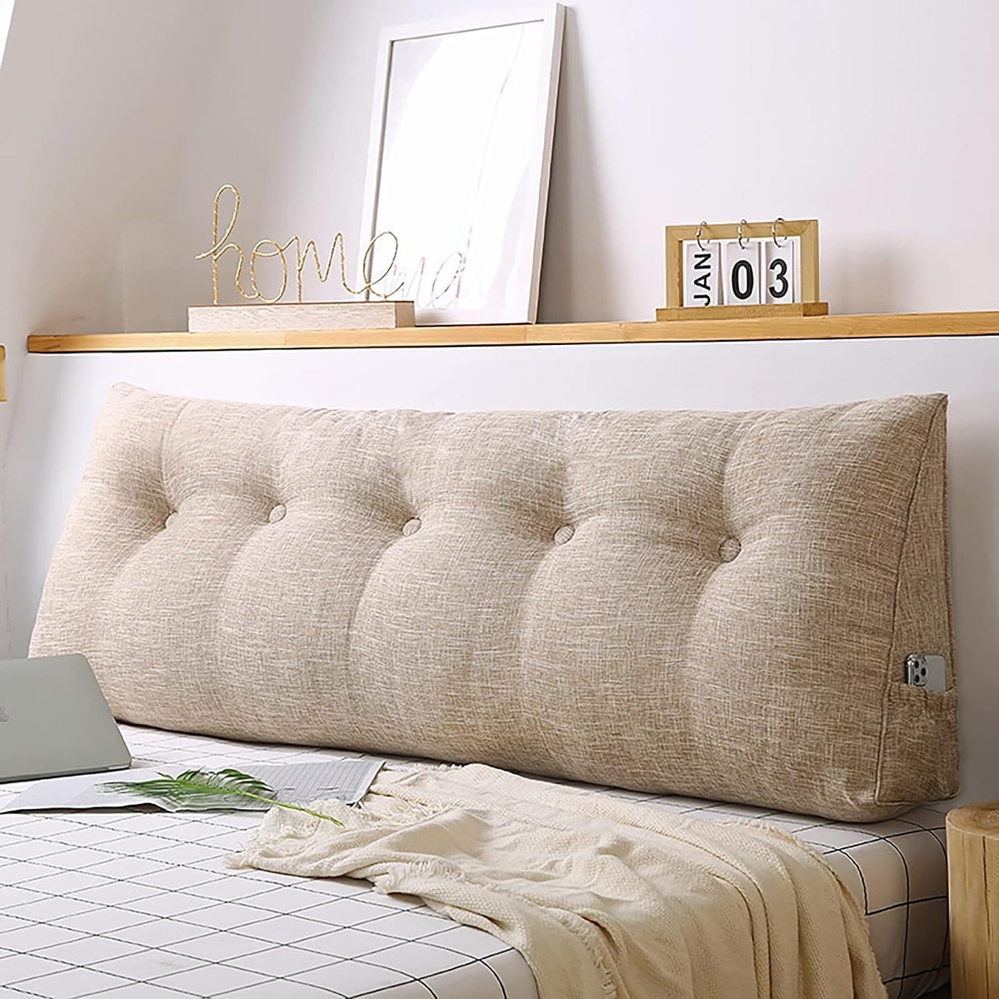 Cylindrisch Kussen voor Bed en Bank – Ideale Ondersteuning voor Lezen en Ontspanning
