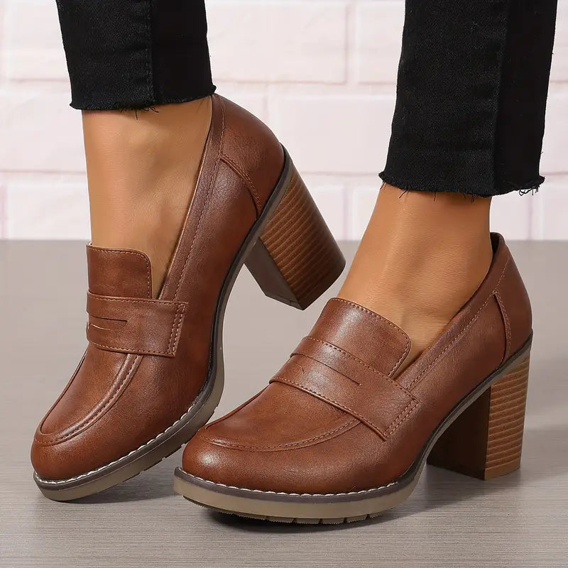 Elegante Vintage Hakken met Hoge Hak – Veelzijdige Dameschoenen