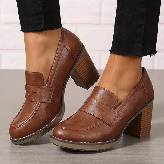 Elegante Vintage Hakken met Hoge Hak – Veelzijdige Dameschoenen