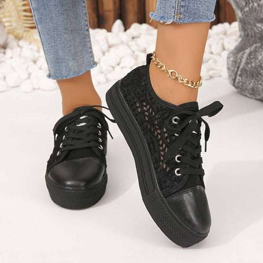 Elegante en Luchtige Kant Sneakers – Stijlvol en Comfortabel voor Elke Gelegenheid