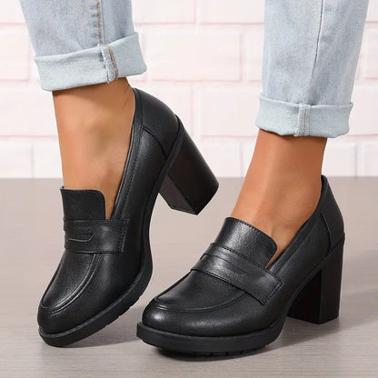 Elegante Vintage Hakken met Hoge Hak – Veelzijdige Dameschoenen