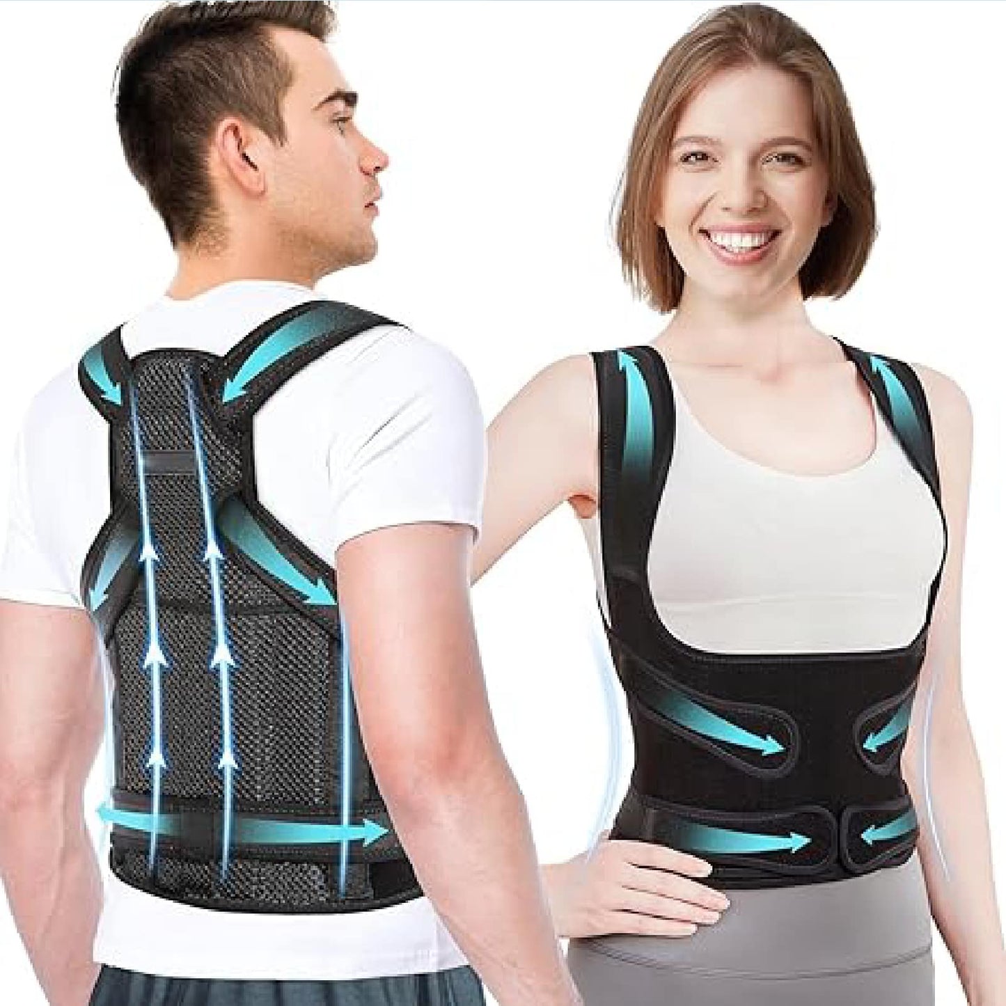 Unisex Orthopedisch Houdingscorrector Corset – Volledige Rugondersteuning voor Pijnverlichting