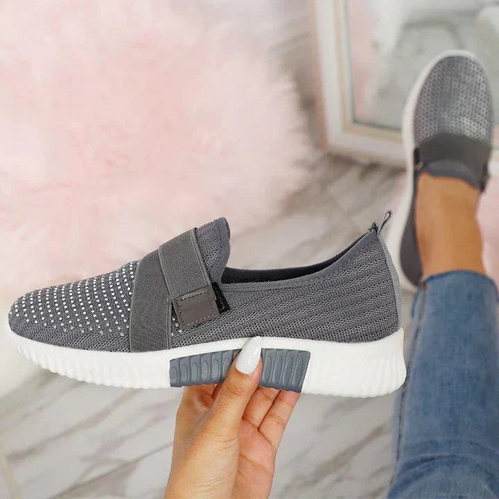 Dames Instapsneakers met Klittenbandsluiting – Comfortabele en Stijlvolle Sneakers voor een Betere Houding