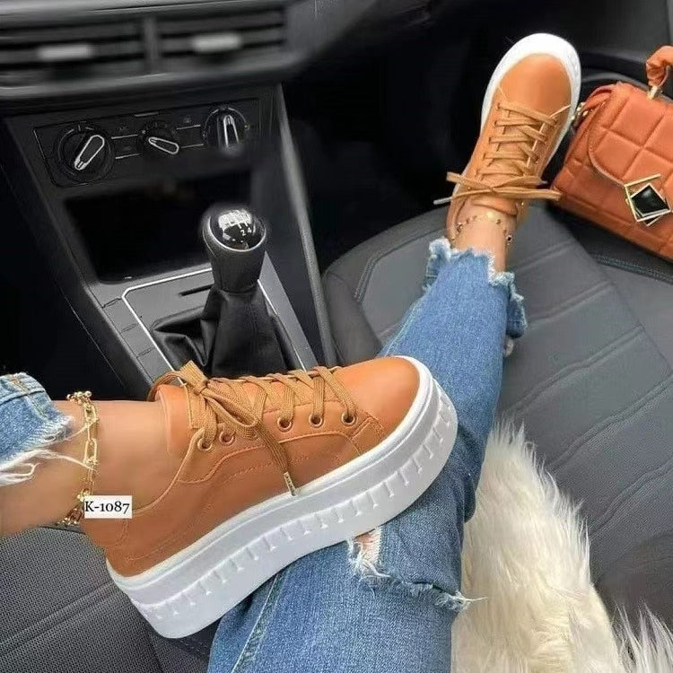 Vrouwen Platform Sneakers – Dagelijks Comfort en Elegantie