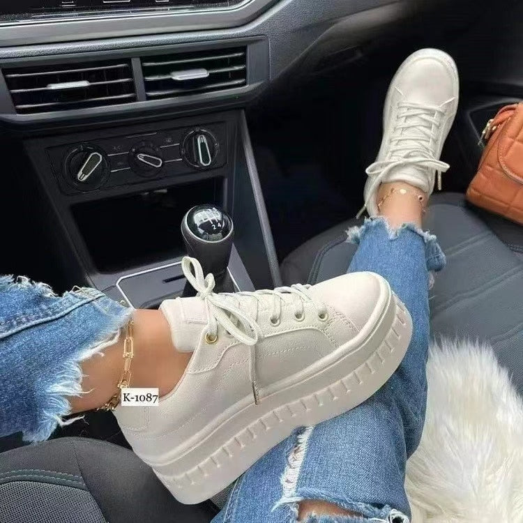 Vrouwen Platform Sneakers – Dagelijks Comfort en Elegantie