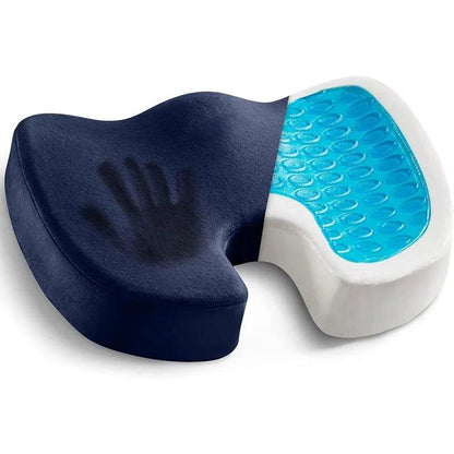 Ergonomisch Coccyx Kussen met Geheugenfoam en Gel: Ideale Ondersteuning voor Kantoor, Auto en Thuis